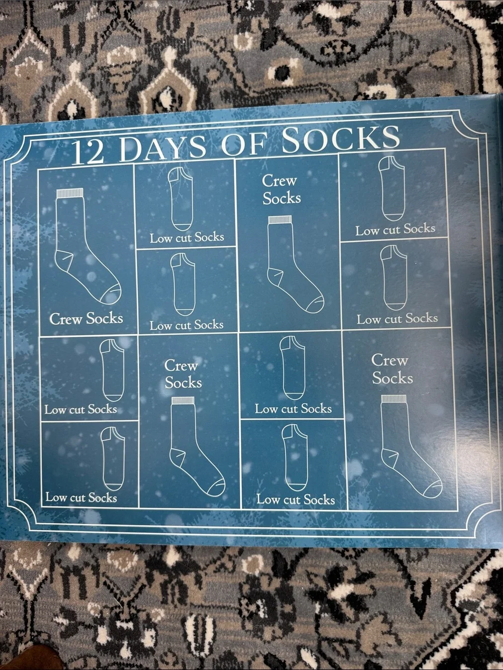 NIB New in Box Warner Bros Harry Potter 12 Days of Socks set. Women shoe sz 4-10